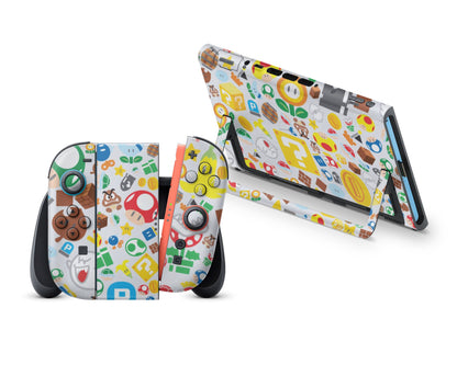 Super Mario Bros Pattern Nintendo Switch 2 Skin