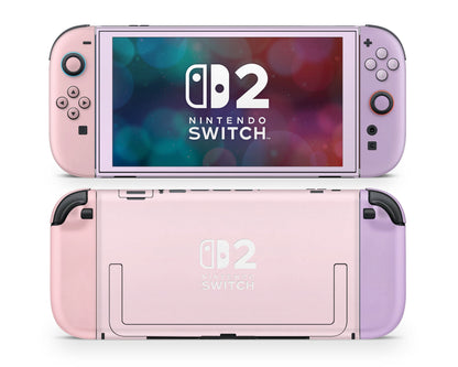 Lux Skins Nintendo Switch 2 A Girly Affair Colorwave Nintendo logo Skins - Solid Colours Colour Blocking Skin