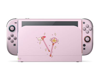 Lux Skins Nintendo Switch 2 Cardcaptor Sakura Wand Full Set Skins - Pop culture Cardcaptor Sakura Skin