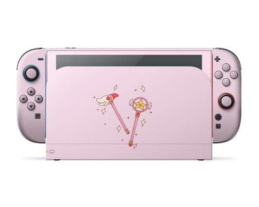 Lux Skins Nintendo Switch 2 Cardcaptor Sakura Wand Full Set Skins - Pop culture Cardcaptor Sakura Skin
