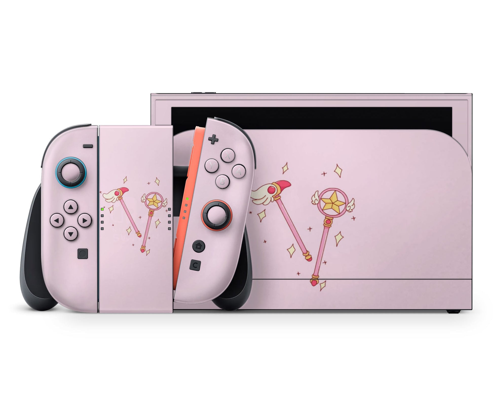 Lux Skins Nintendo Switch 2 Cardcaptor Sakura Wand Full Set +Tempered Glass Skins - Pop culture Cardcaptor Sakura Skin