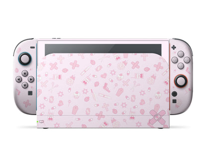 Lux Skins Nintendo Switch 2 I Love Pink Classic no logo Skins - Art Artwork Skin