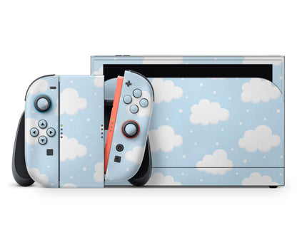 Lux Skins Nintendo Switch 2 Blue Sky Clouds Classic no logo Skins - Art Clouds Skin