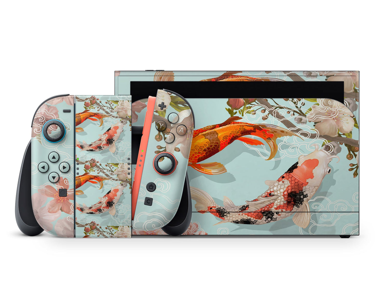 Lux Skins Nintendo Switch 2 Yin Yang Koi Rose Light Classic no logo Skins - Art Artwork Skin