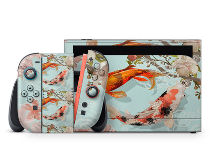 Lux Skins Nintendo Switch 2 Yin Yang Koi Rose Light Classic no logo Skins - Art Artwork Skin