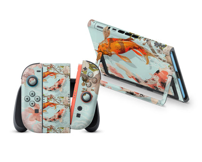 Yin Yang Koi Rose Light Nintendo Switch 2 Skin