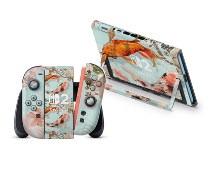 Yin Yang Koi Rose Light Nintendo Switch 2 Skin