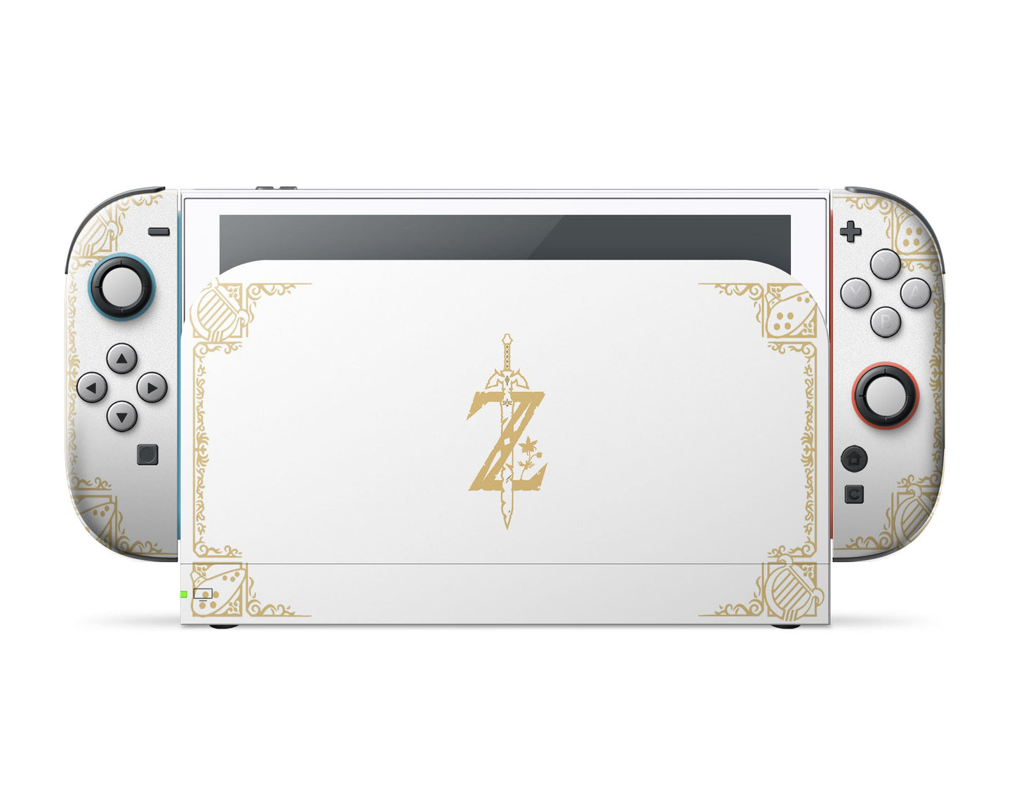 Lux Skins Nintendo Switch 2 Legend of Zelda White Gold Full Set Skins - Pop culture Zelda Skin