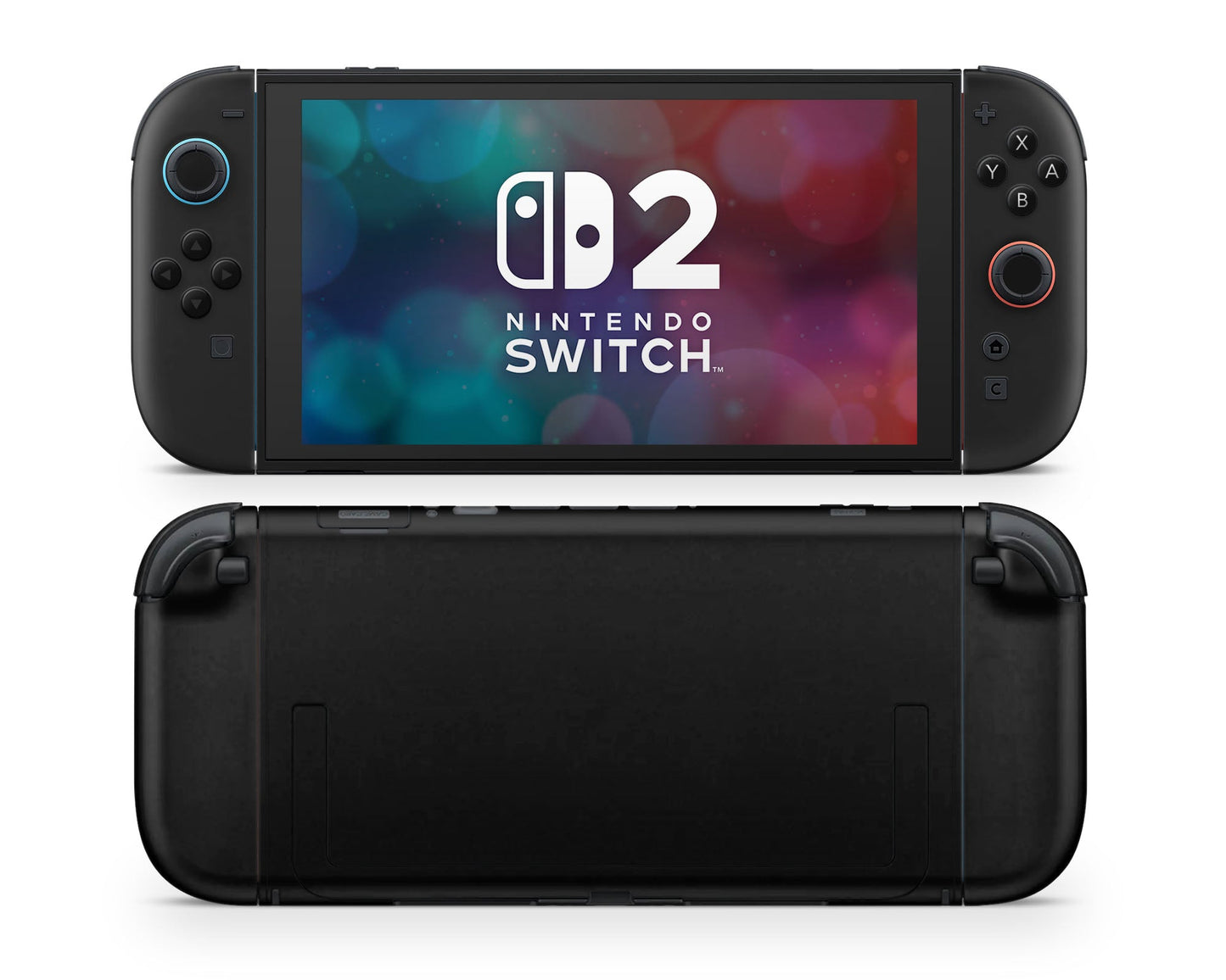 Lux Skins Nintendo Switch 2 Matte Black Classic no logo Skins - Solid Colours Pastel Series Skin