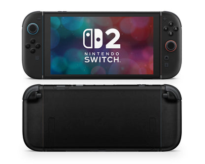 Lux Skins Nintendo Switch 2 Matte Black Classic no logo Skins - Solid Colours Pastel Series Skin