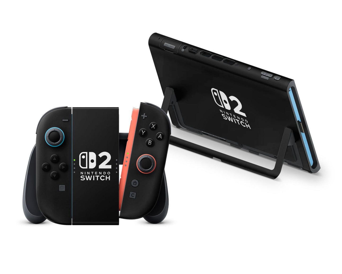 Matte Black Nintendo Switch 2 Skin