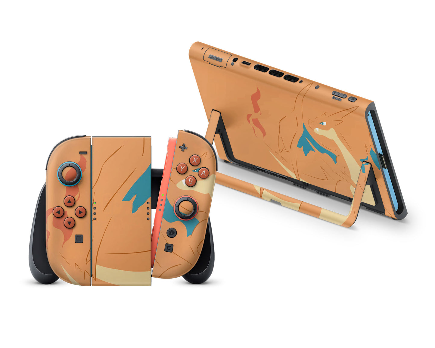 Pokemon Charizard Minimalist Nintendo Switch 2 Skin