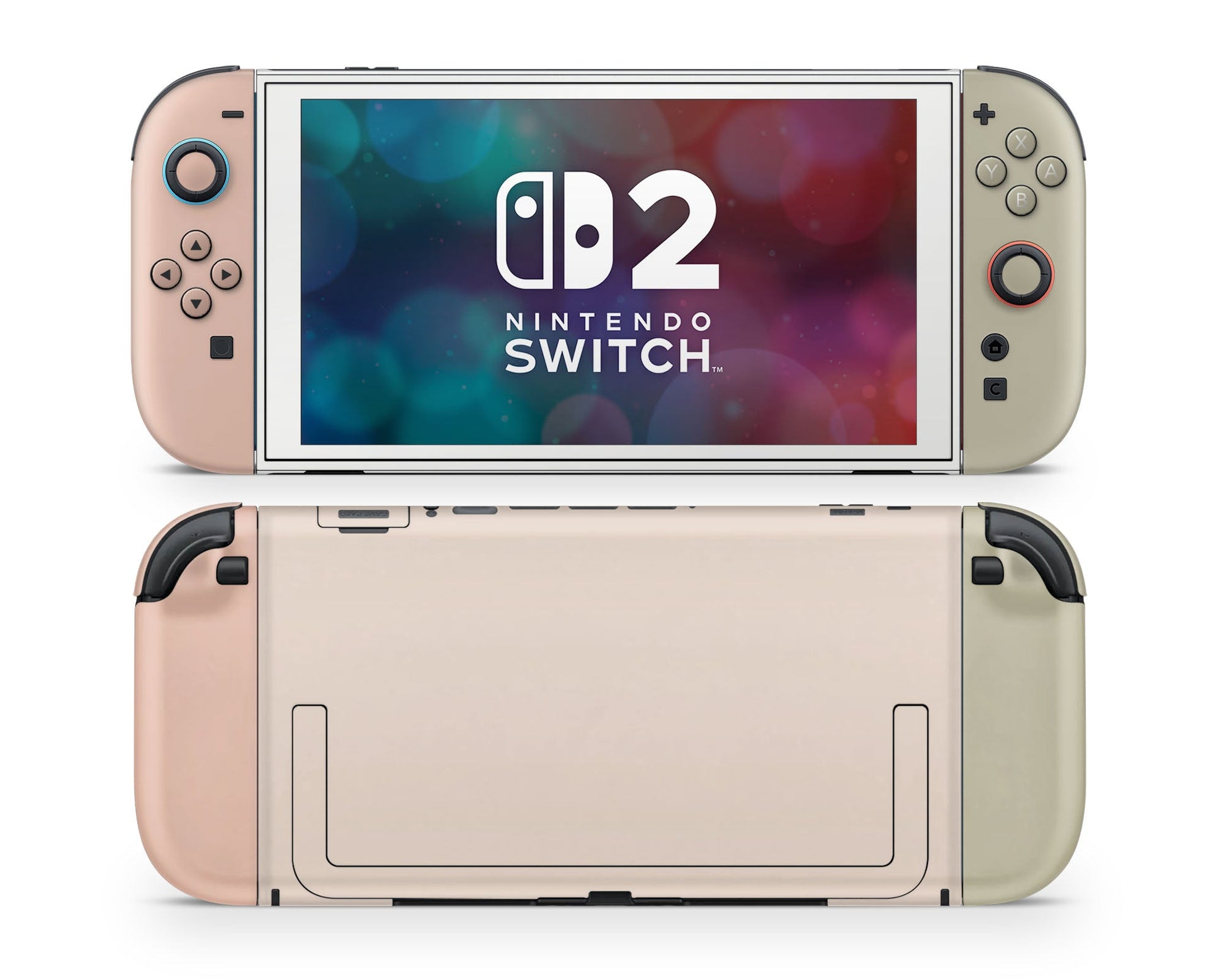 Lux Skins Nintendo Switch 2 Soft Parisian Garden Classic no logo Skins - Solid Colours Colour Blocking Skin