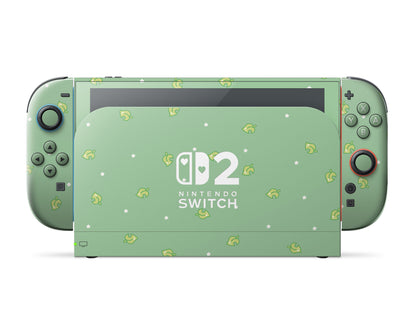 Animal Crossing Leaf Nintendo Switch 2 Skin