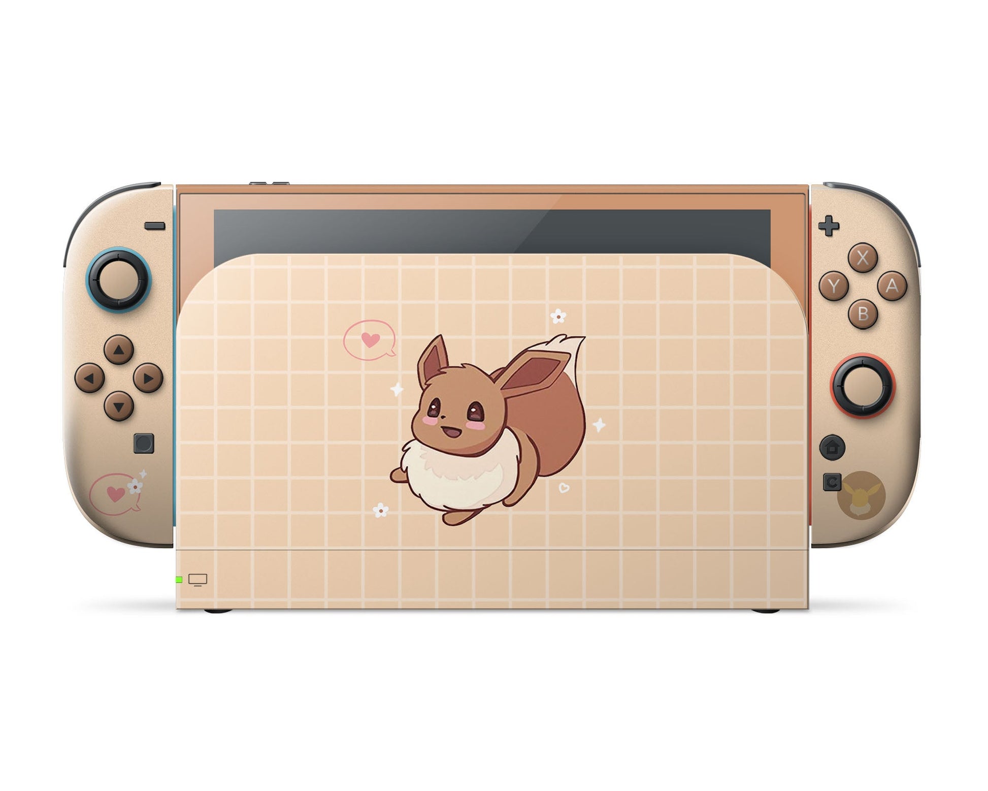 Lux Skins Nintendo Switch 2 Cute Pokemon Eevee Full Set Skins - Pop culture Pokemon Skin