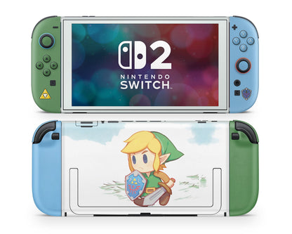 Lux Skins Nintendo Switch 2 Legend of Zelda Chibi Joycons Only Skins - Pop culture Zelda Skin