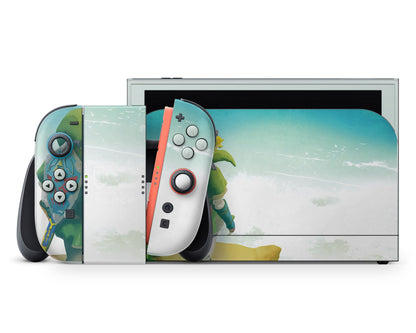 Lux Skins Nintendo Switch 2 Legend of Zelda Minimalist Full Set +Tempered Glass Skins - Pop culture Zelda Skin