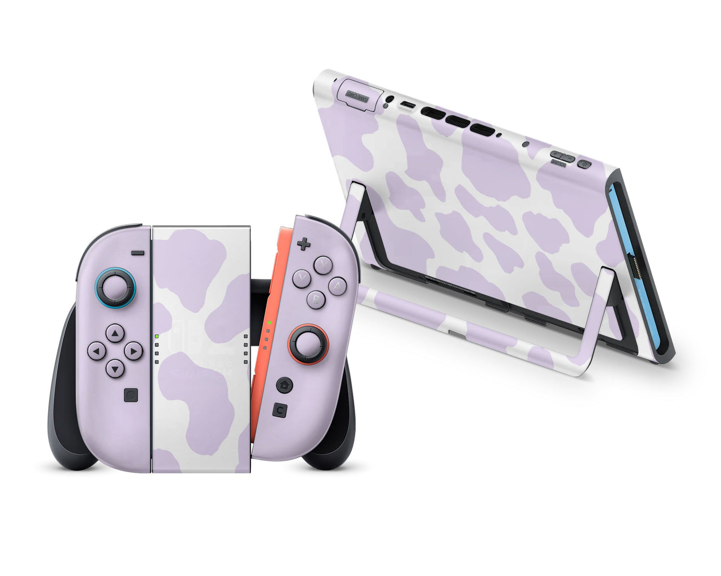 Purple Cow Print Nintendo Switch 2 Skin