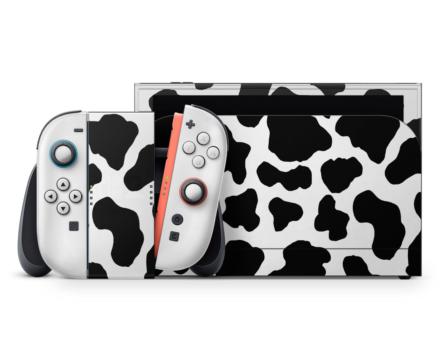 Lux Skins Nintendo Switch 2 Cow Print Classic no logo Skins - Art Animals Skin