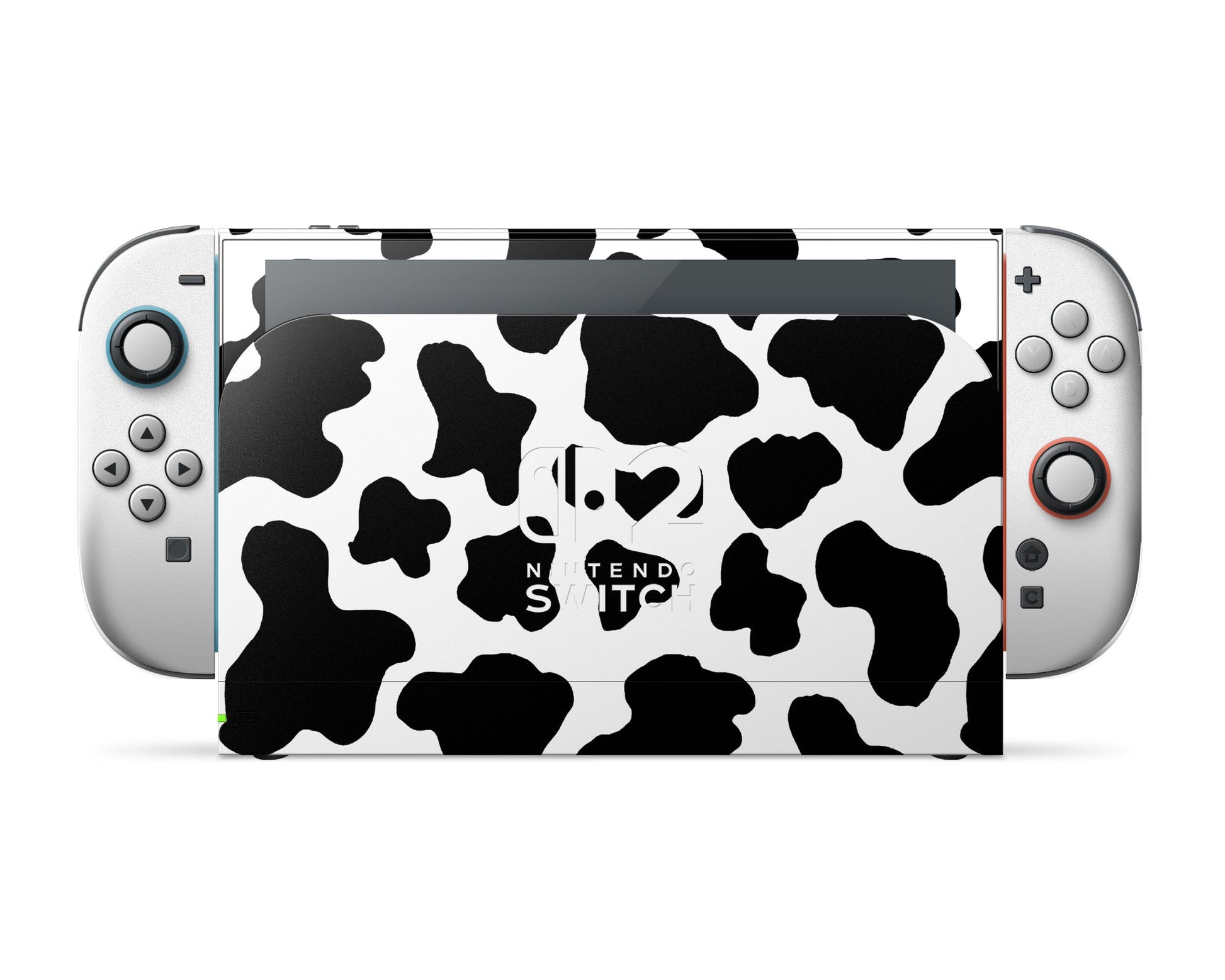 Lux Skins Nintendo Switch 2 Cow Print Nintendo logo Skins - Art Animals Skin