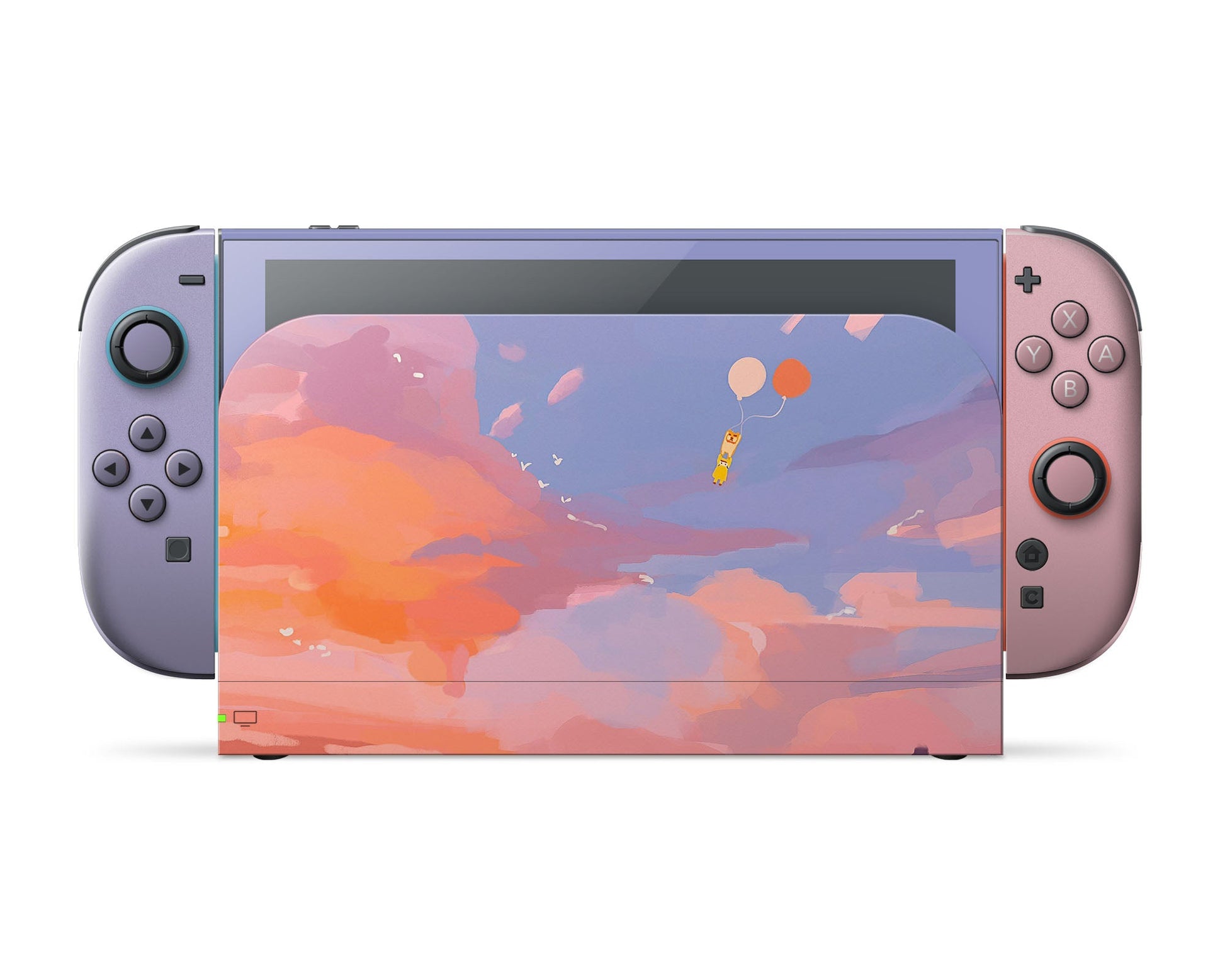 Lux Skins Nintendo Switch 2 Hazy Sunset Full Set Skins - Art Artwork Skin