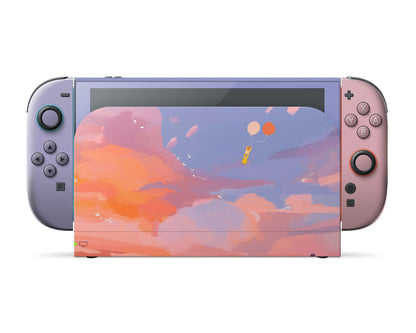 Lux Skins Nintendo Switch 2 Hazy Sunset Full Set Skins - Art Artwork Skin