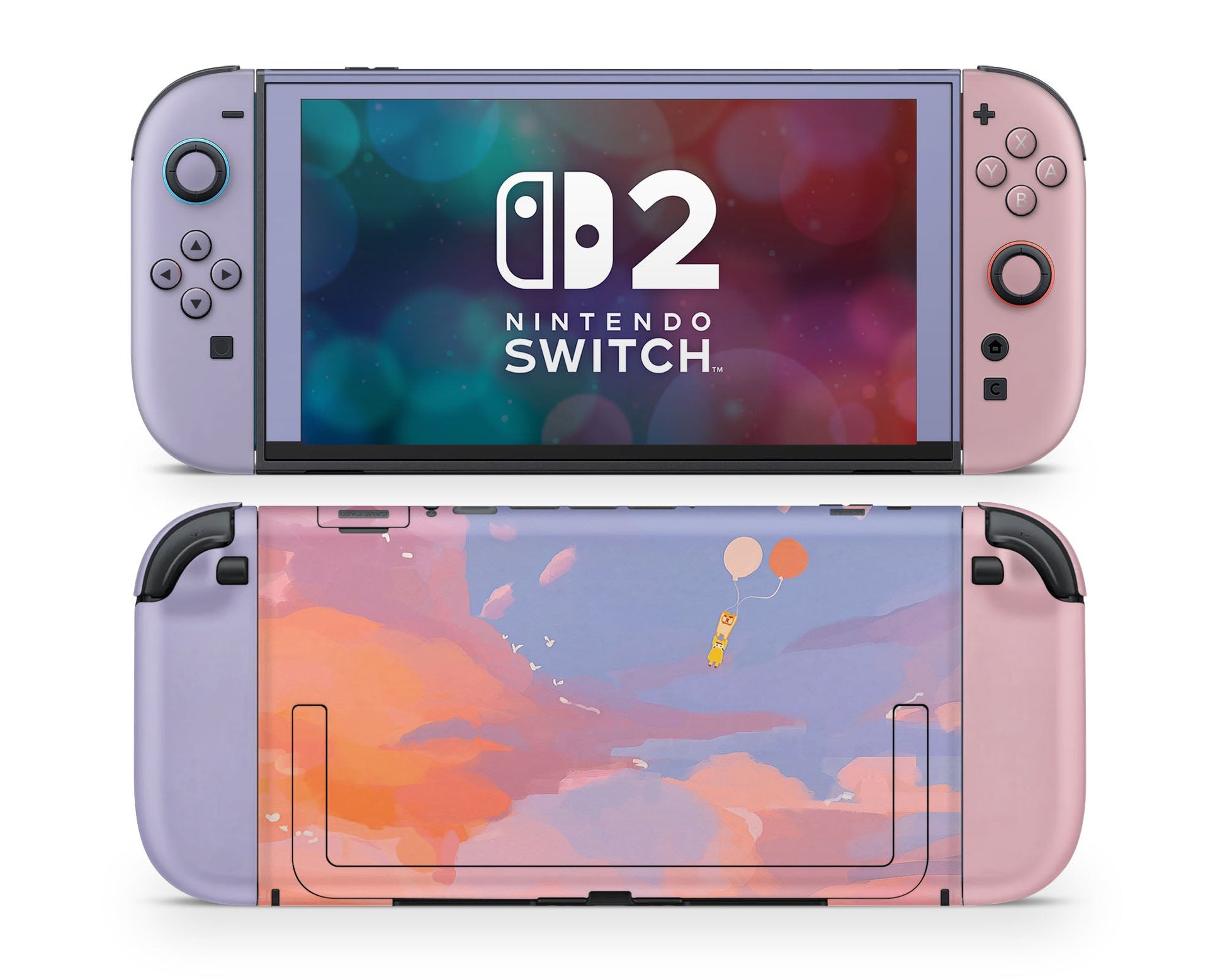Lux Skins Nintendo Switch 2 Hazy Sunset Joycons Only Skins - Art Artwork Skin