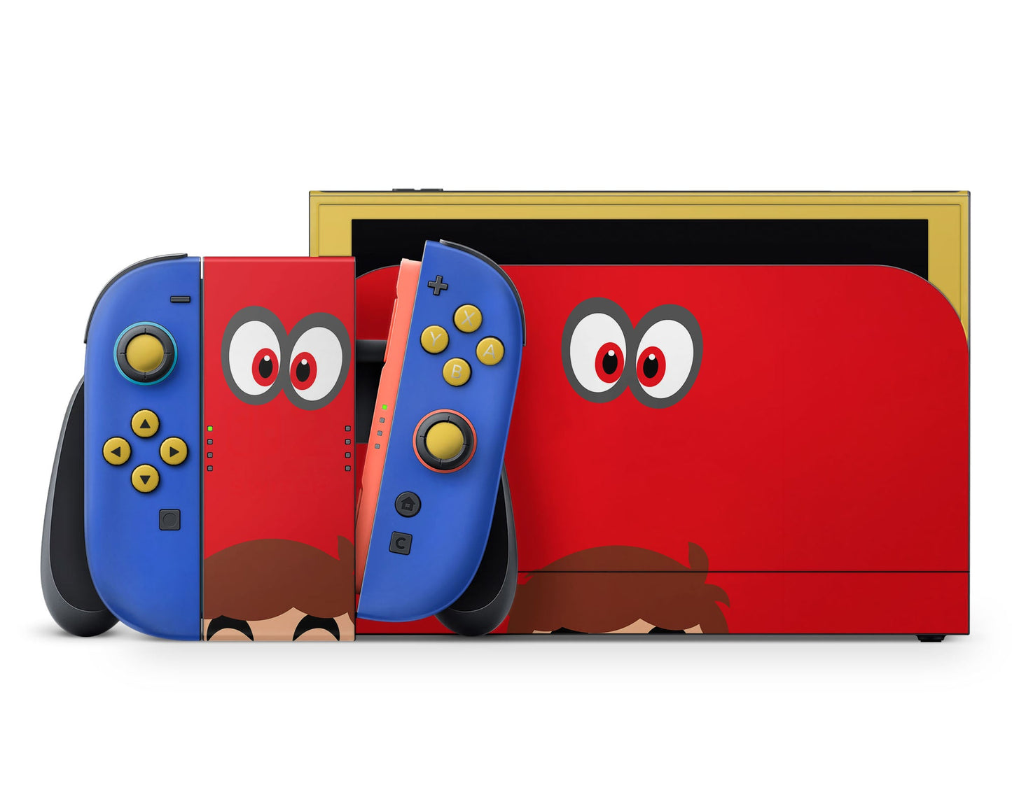 Lux Skins Nintendo Switch 2 Super Mario Odyssey Full Set +Tempered Glass Skins - Pop culture Mario Skin