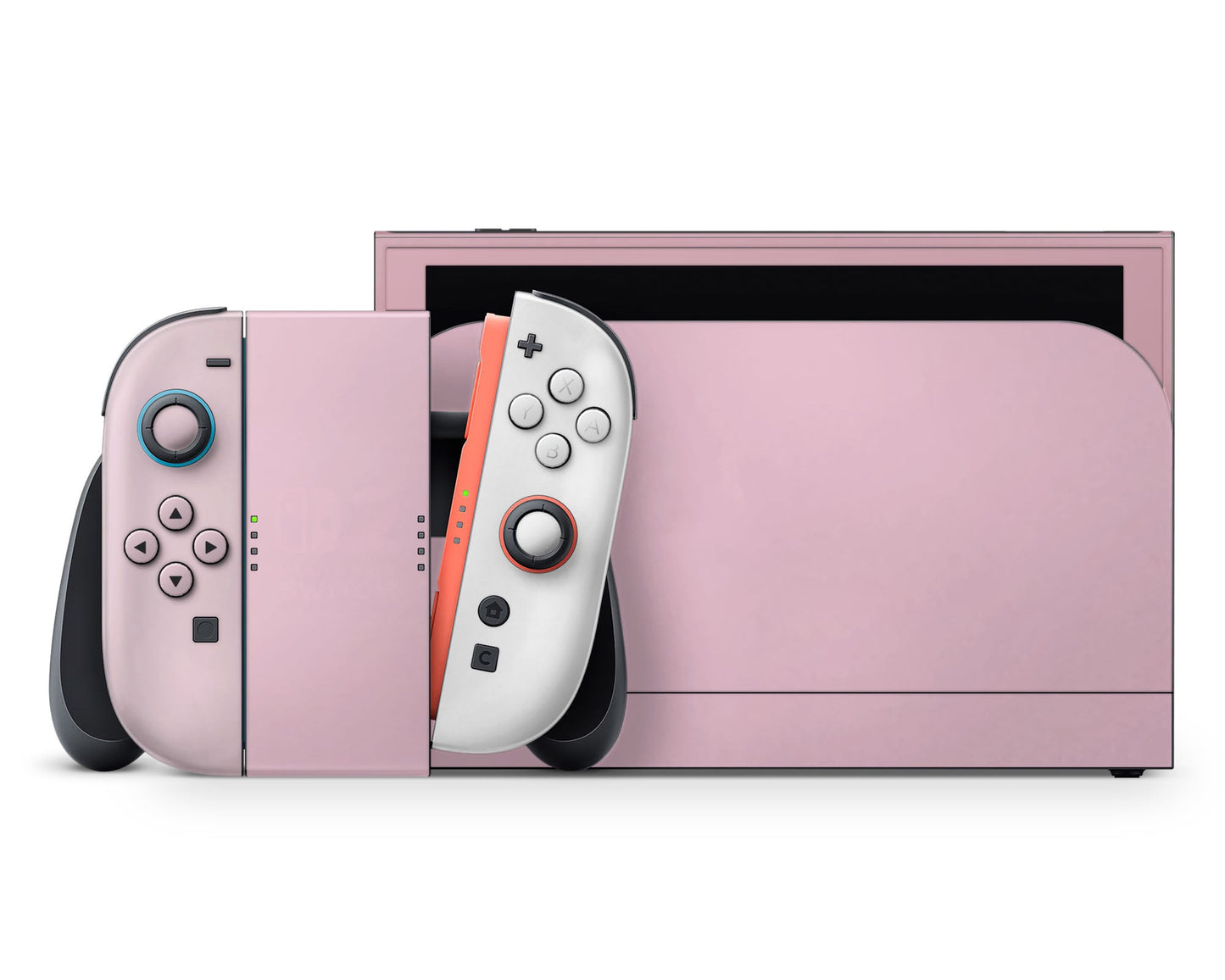 Lux Skins Nintendo Switch 2 Pretty in Pink Classic no logo Skins - Solid Colours Colour Blocking Skin