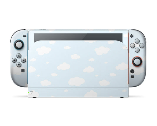 Lux Skins Nintendo Switch 2 Cute Blue Clouds Classic no logo Skins - Art Clouds Skin