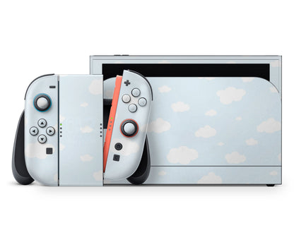 Lux Skins Nintendo Switch 2 Cute Blue Clouds Classic no logo Skins - Art Clouds Skin