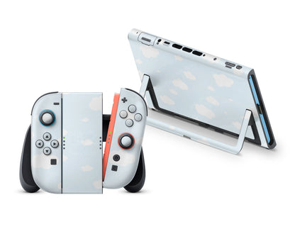 Cute Blue Clouds Nintendo Switch 2 Skin