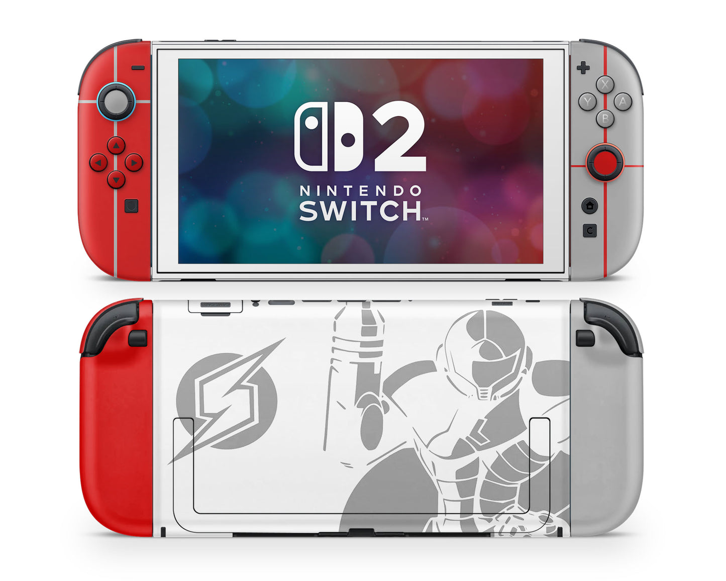 Lux Skins Nintendo Switch 2 Metroid Dread Joycons Only Skins - Pop Culture Metroid Skin