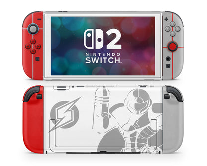 Lux Skins Nintendo Switch 2 Metroid Dread Joycons Only Skins - Pop Culture Metroid Skin