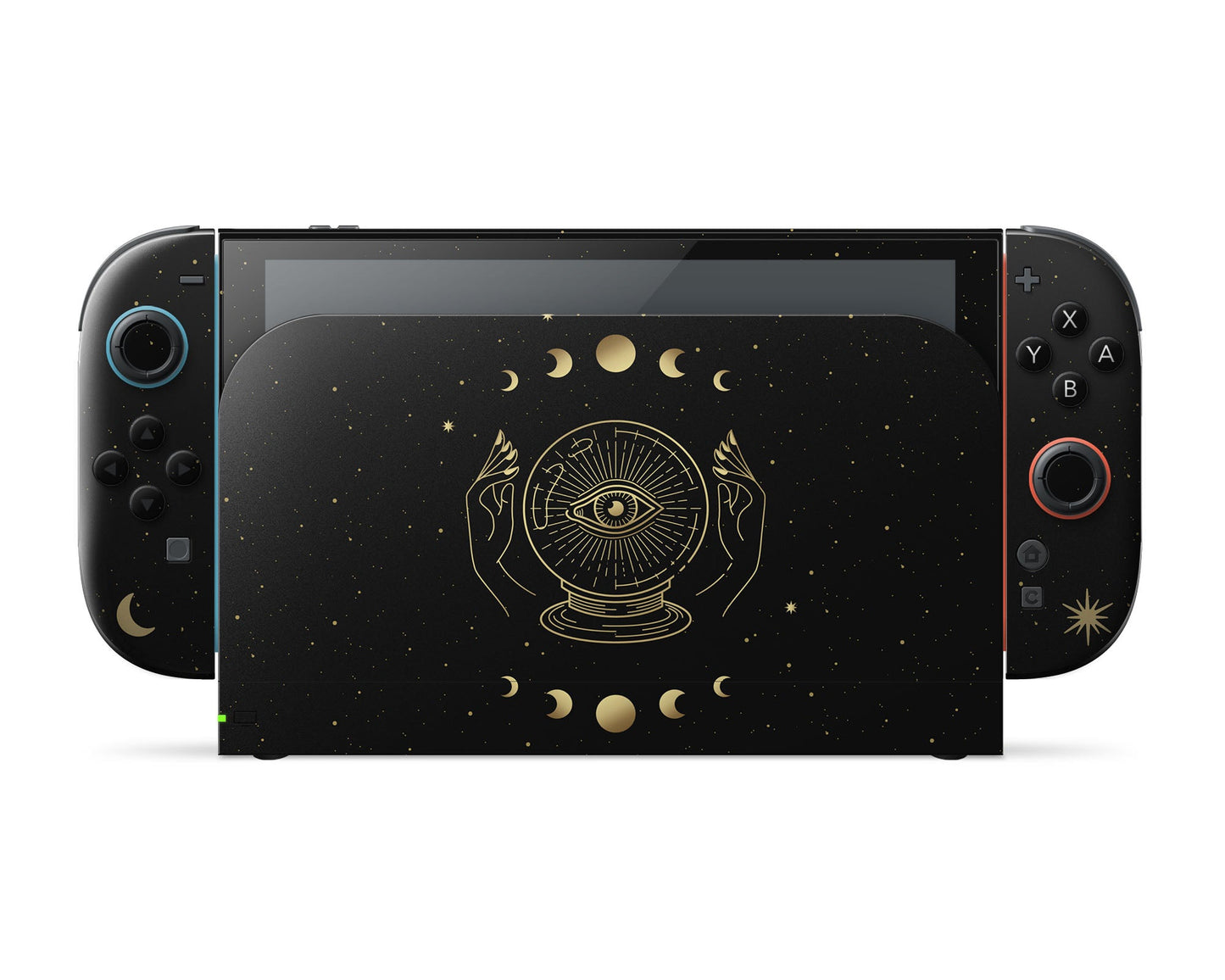 Lux Skins Nintendo Switch 2 Crystal Ball All Seeing Eye Tarot Card Full Set Skins - Pattern Abstract Skin