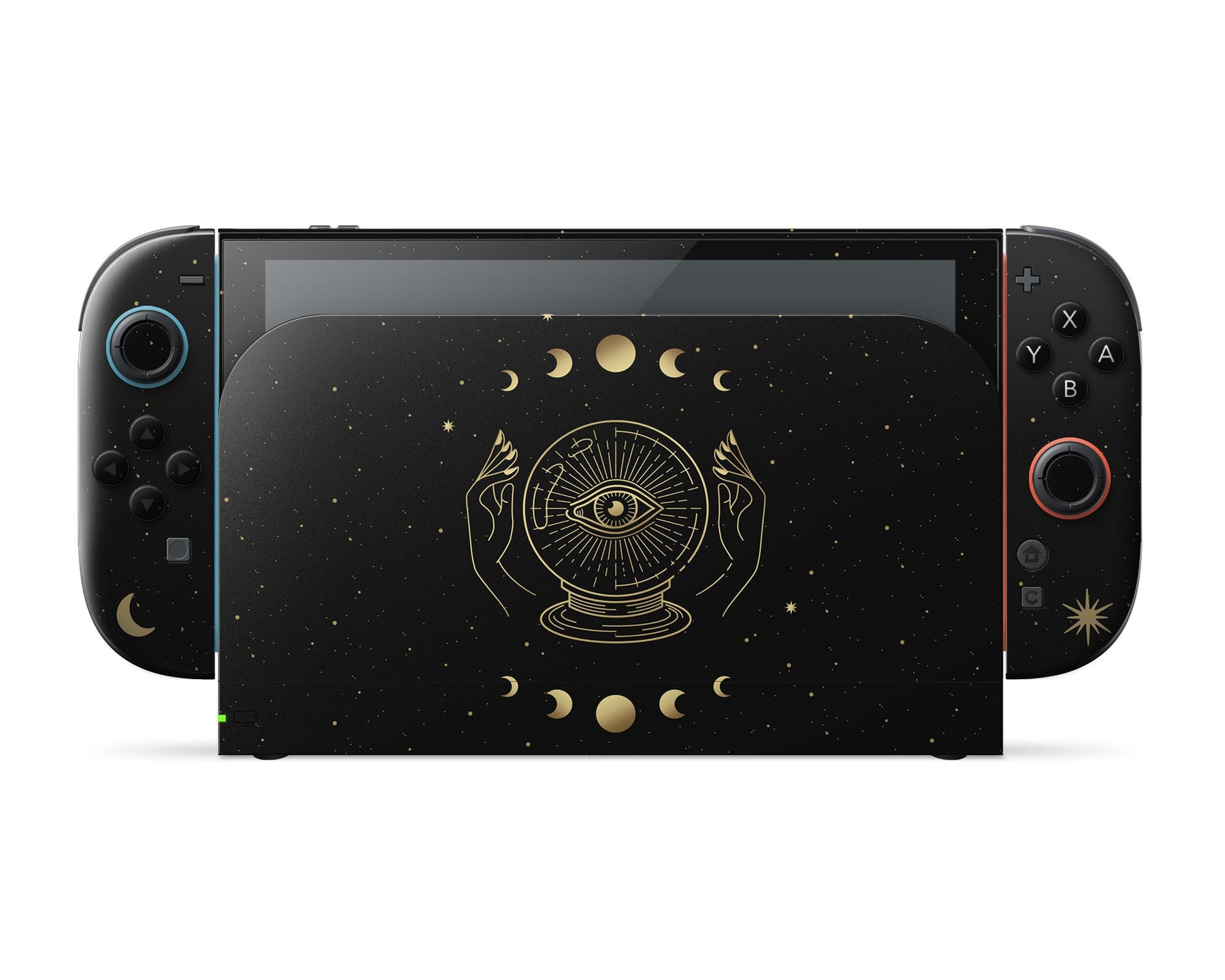 Lux Skins Nintendo Switch 2 Crystal Ball All Seeing Eye Tarot Card Full Set Skins - Pattern Abstract Skin