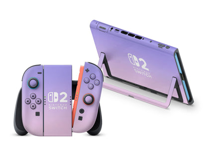Pastel Purple Pink Gradient Nintendo Switch 2 Skin