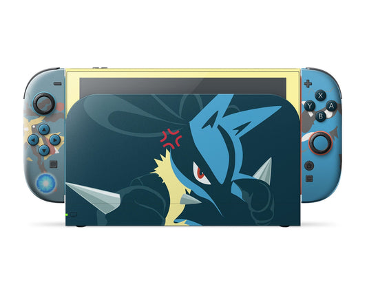 Lux Skins Nintendo Switch 2 Pokemon Lucario Full Set Skins - Pop culture Pokemon Skin