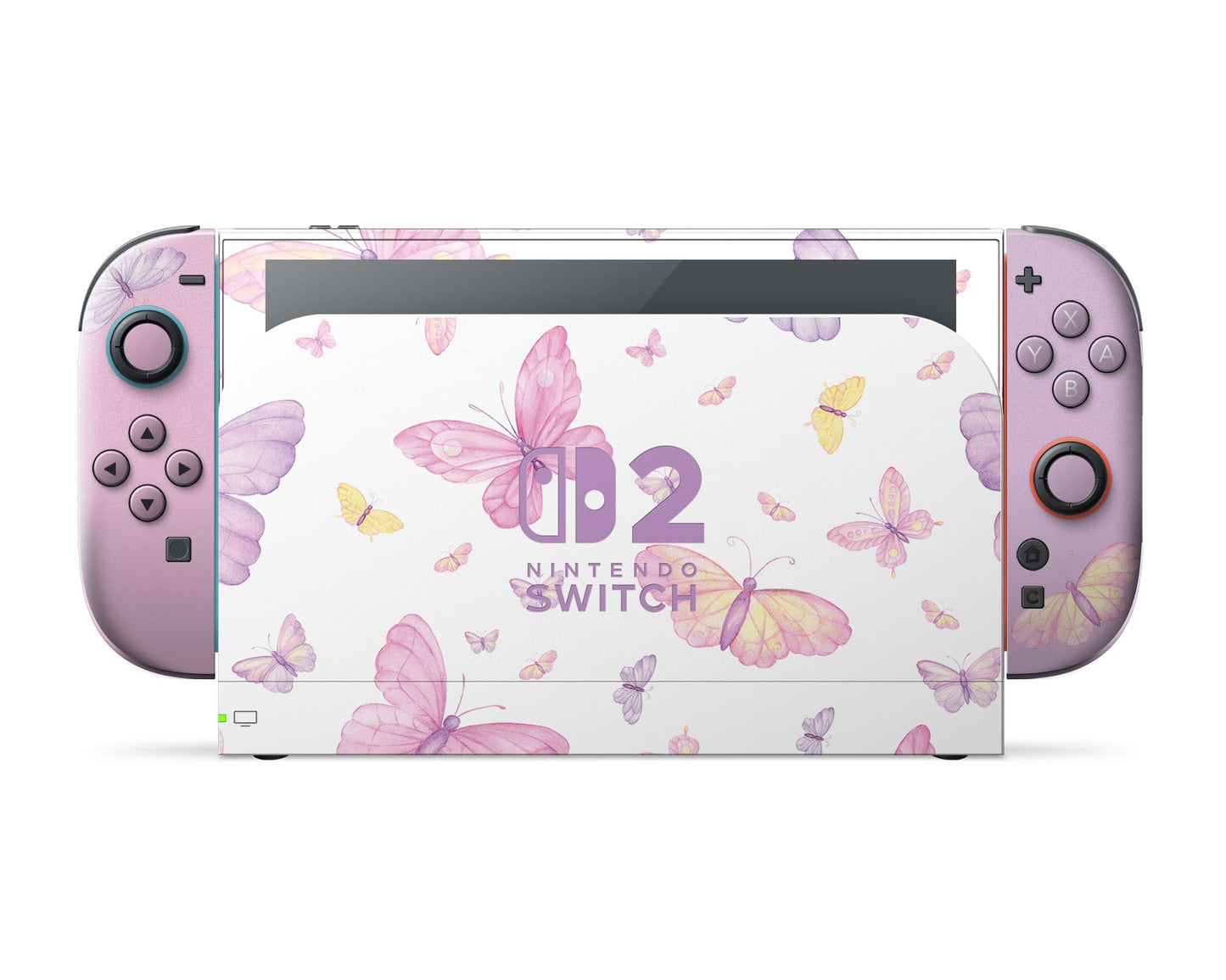 Lux Skins Nintendo Switch 2 Fairytale Butterfly Nintendo logo Skins - Pattern Animals Skin