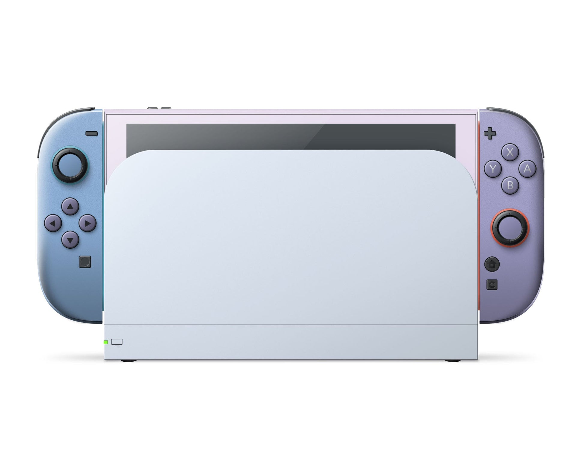 Lux Skins Nintendo Switch 2 Purple Haze Retro Classic no logo Skins - Solid Colours Colour Blocking Skin