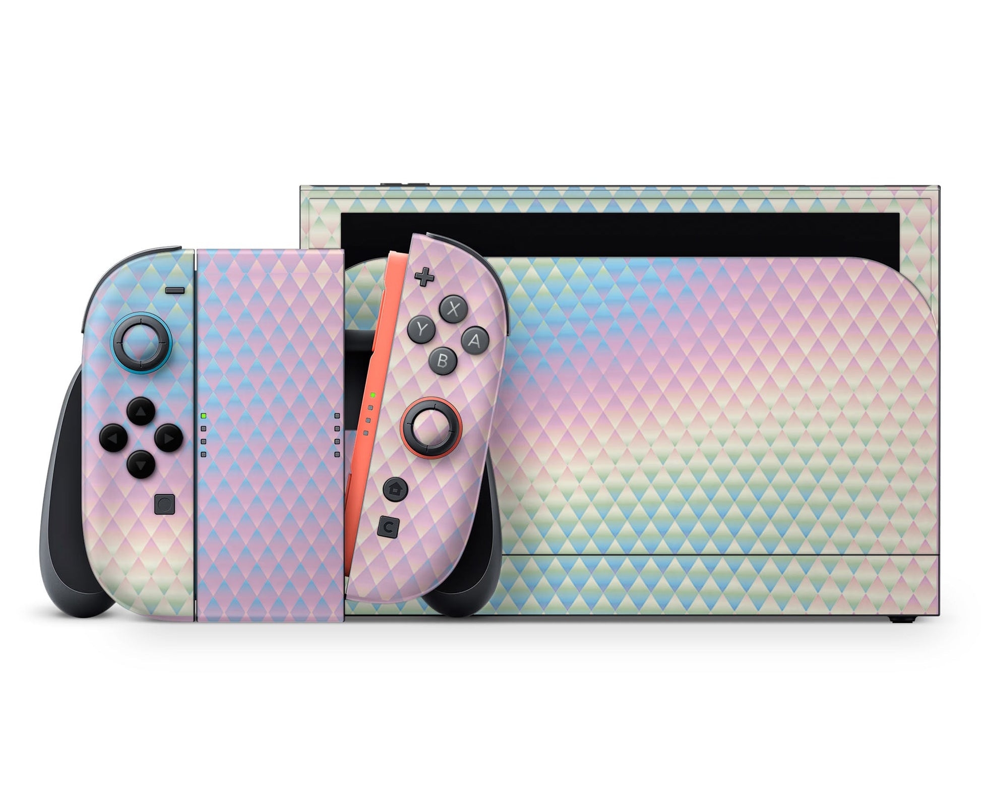 Lux Skins Nintendo Switch 2 Holographic Diamond Classic no logo Skins - Pattern  Skin