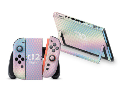 Holographic Diamond Nintendo Switch 2 Skin