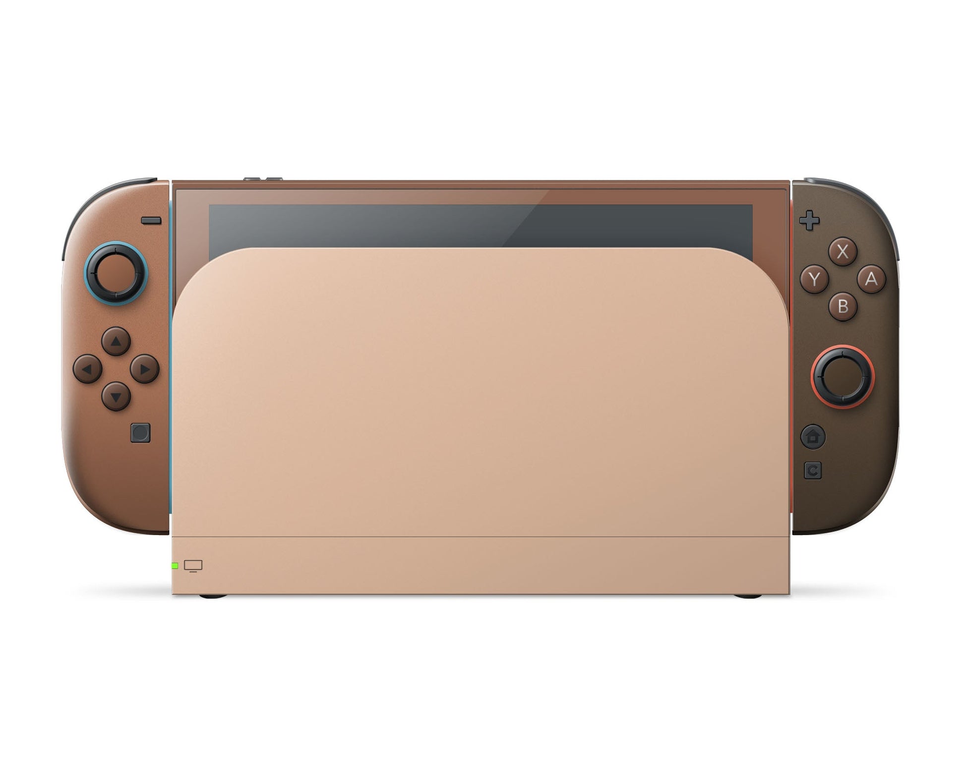Lux Skins Nintendo Switch 2 Caramel Mocha Classic no logo Skins - Solid Colours Colour Blocking Skin