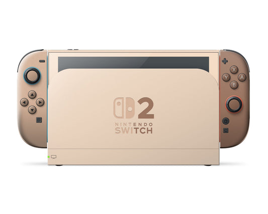 Lux Skins Nintendo Switch 2 Iced Latte Nintendo logo Skins - Solid Colours Colour Blocking Skin