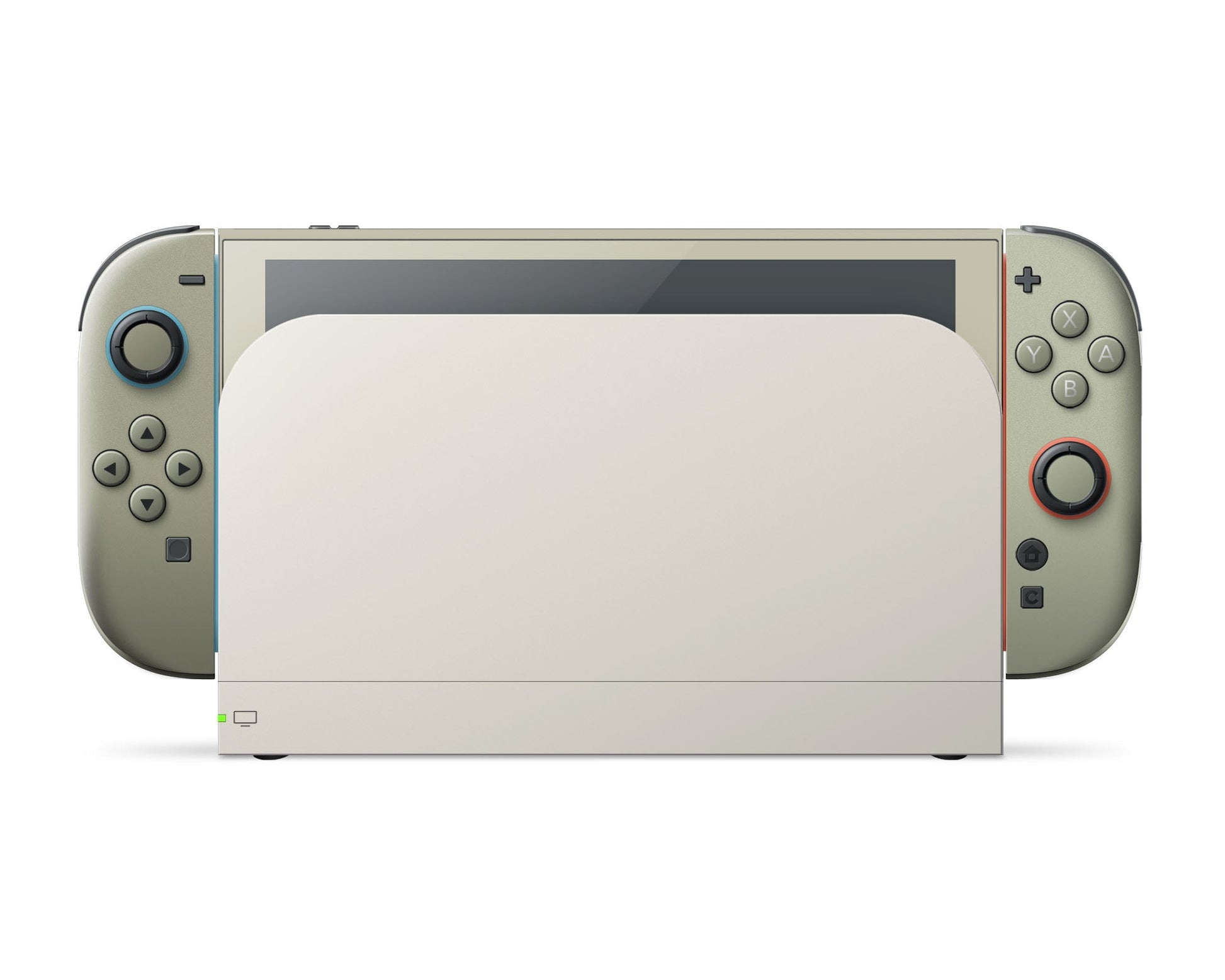 Lux Skins Nintendo Switch 2 Cosy Matcha Green Classic no logo Skins - Solid Colours Colour Blocking Skin