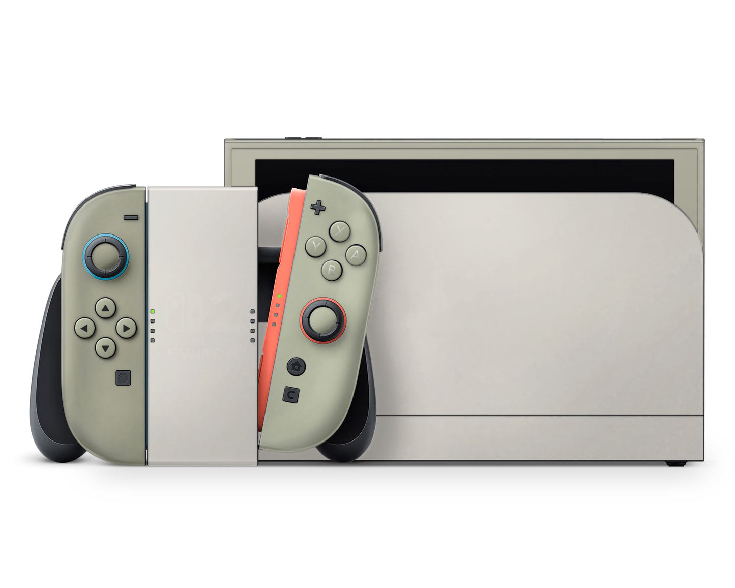 Lux Skins Nintendo Switch 2 Cosy Matcha Green Classic no logo Skins - Solid Colours Colour Blocking Skin