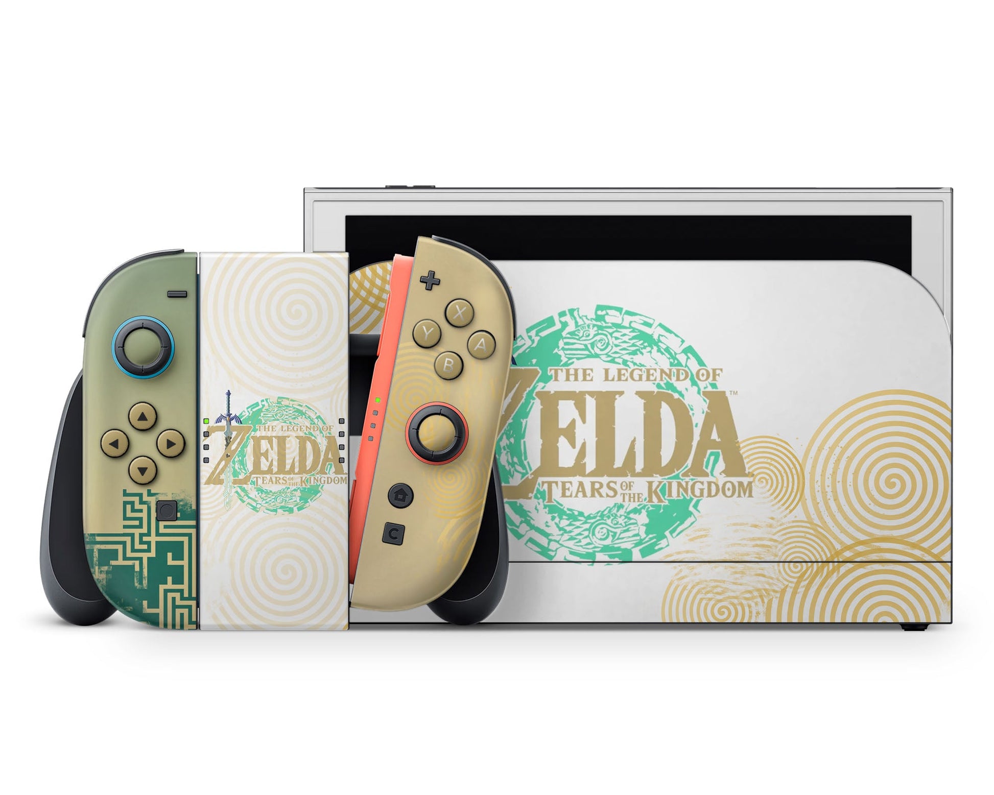 Lux Skins Nintendo Switch 2 Legend of Zelda Tears of the Kingdom Full Set +Tempered Glass Skins - Pop culture Zelda Skin