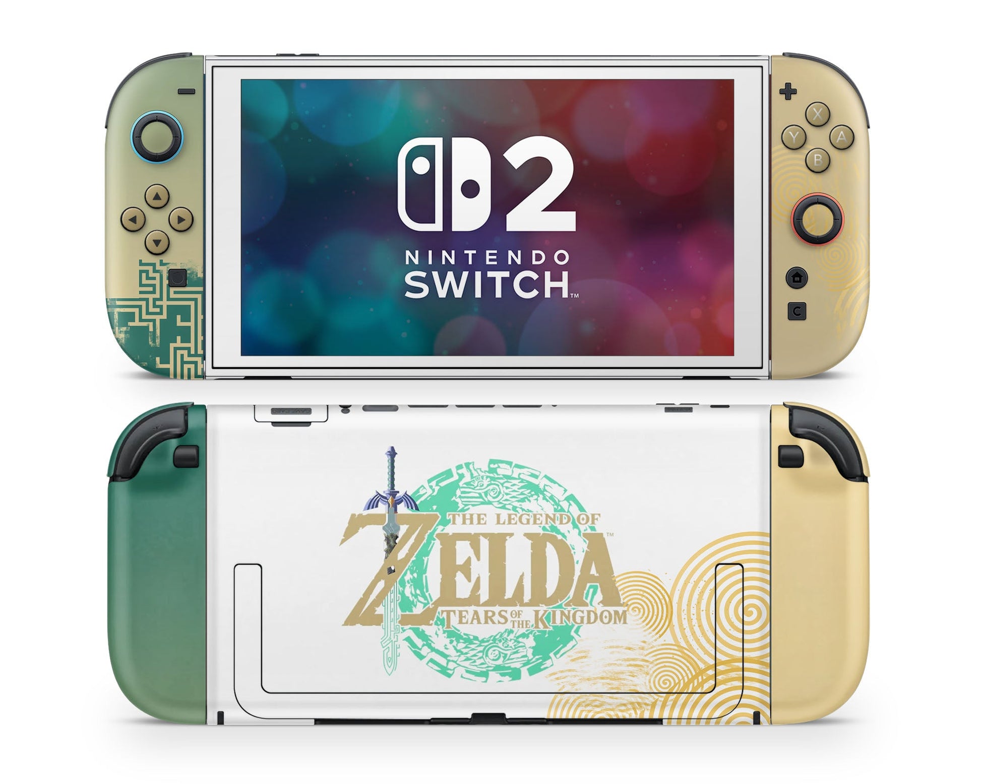 Lux Skins Nintendo Switch 2 Legend of Zelda Tears of the Kingdom Joycons Only Skins - Pop culture Zelda Skin