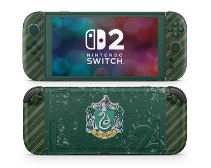 Lux Skins Nintendo Switch 2 Harry Potter Slytherin Joycons Only Skins - Pop culture Harry Potter Skin