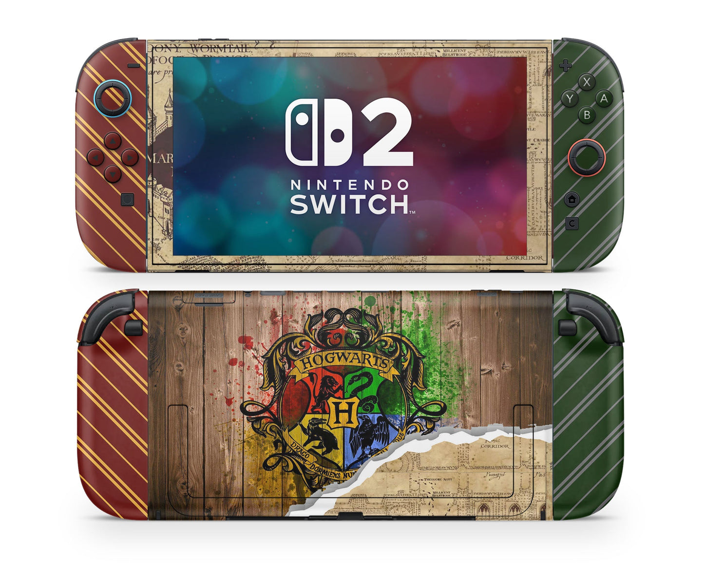 Lux Skins Nintendo Switch 2 Harry Potter Marauders Map Joycons Only Skins - Pop culture Harry Potter Skin